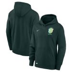 Shop brazil national team nike youth club fleece pullover hoodie – green – Mexico Football Shirts & World Cup Jerseys
