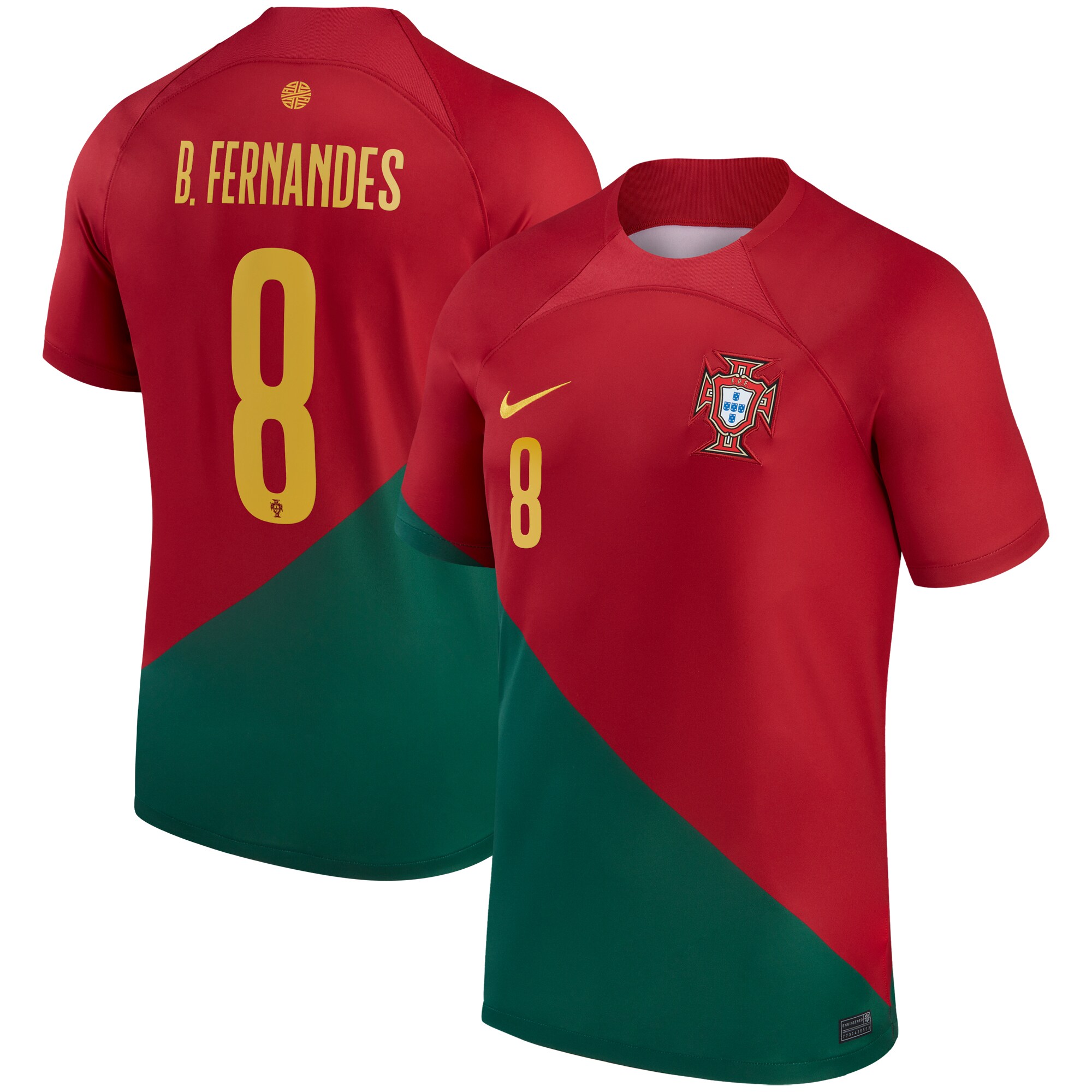 Shop bruno fernandes portugal national team nike 202223 home breathe stadium replica player jersey – red – Mexico Football Shirts & World Cup Jerseys