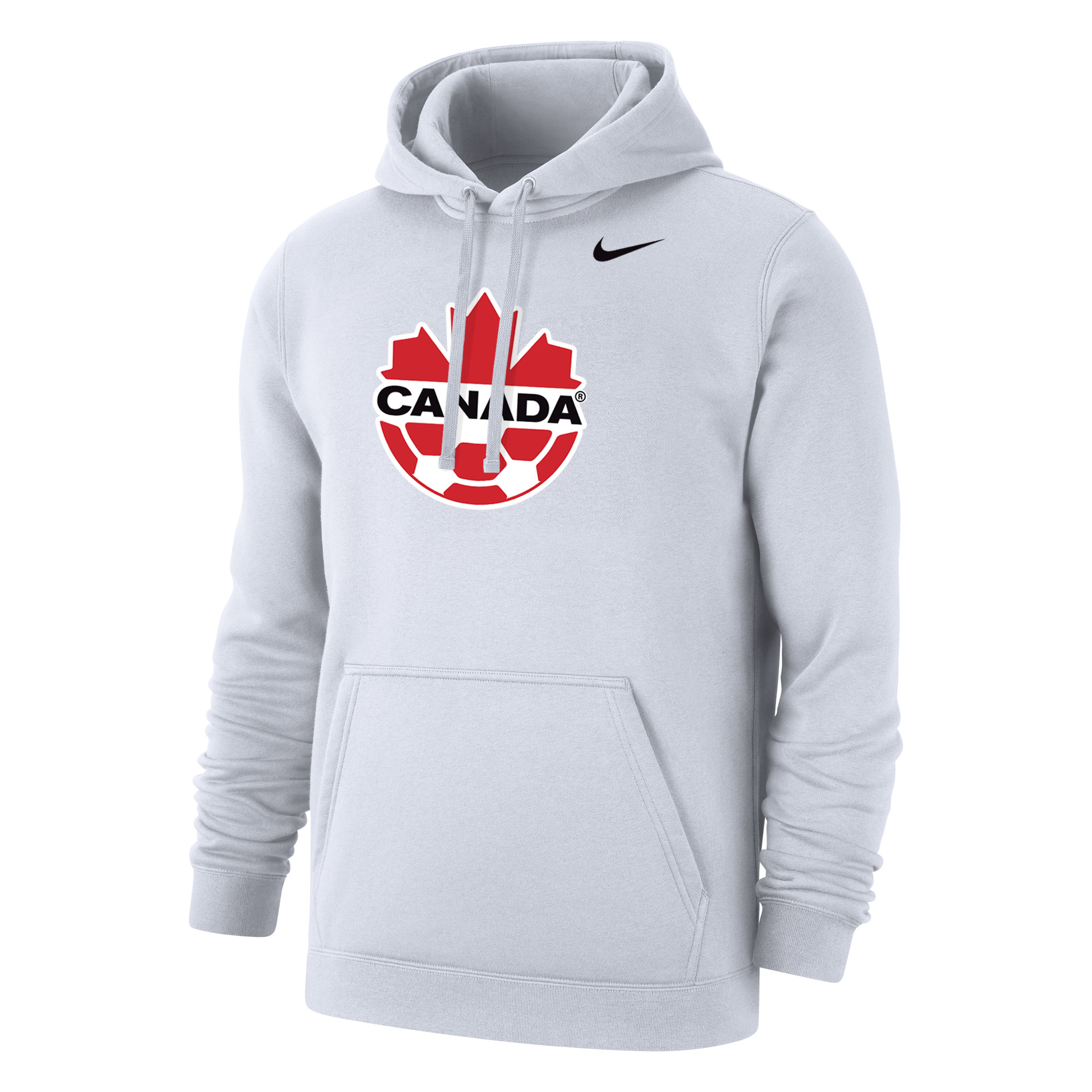 Shop canada soccer nike club primary pullover hoodie – white – Mexico Football Shirts & World Cup Jerseys