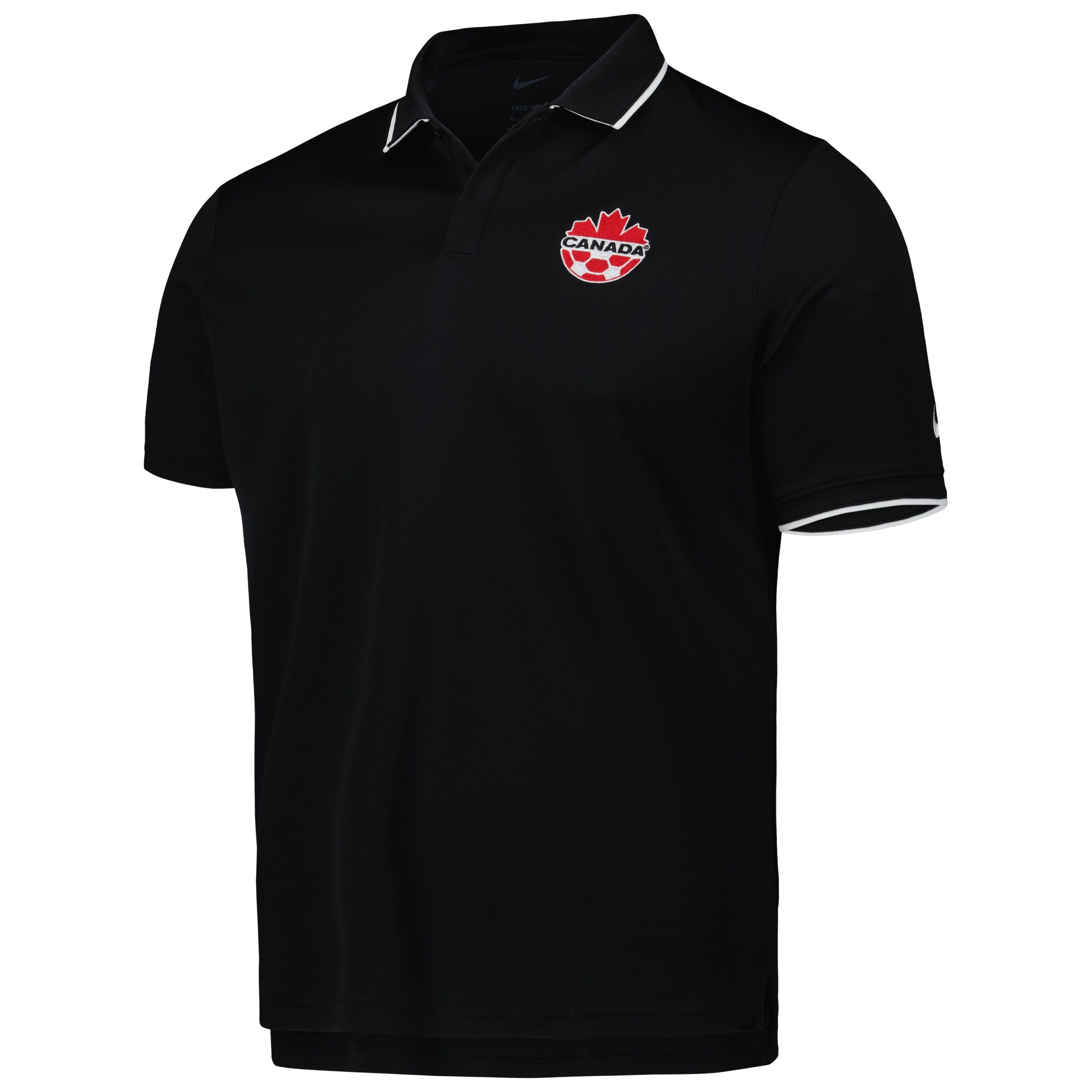Shop canada soccer nike collegiate polo – black – Mexico Football Shirts & World Cup Jerseys