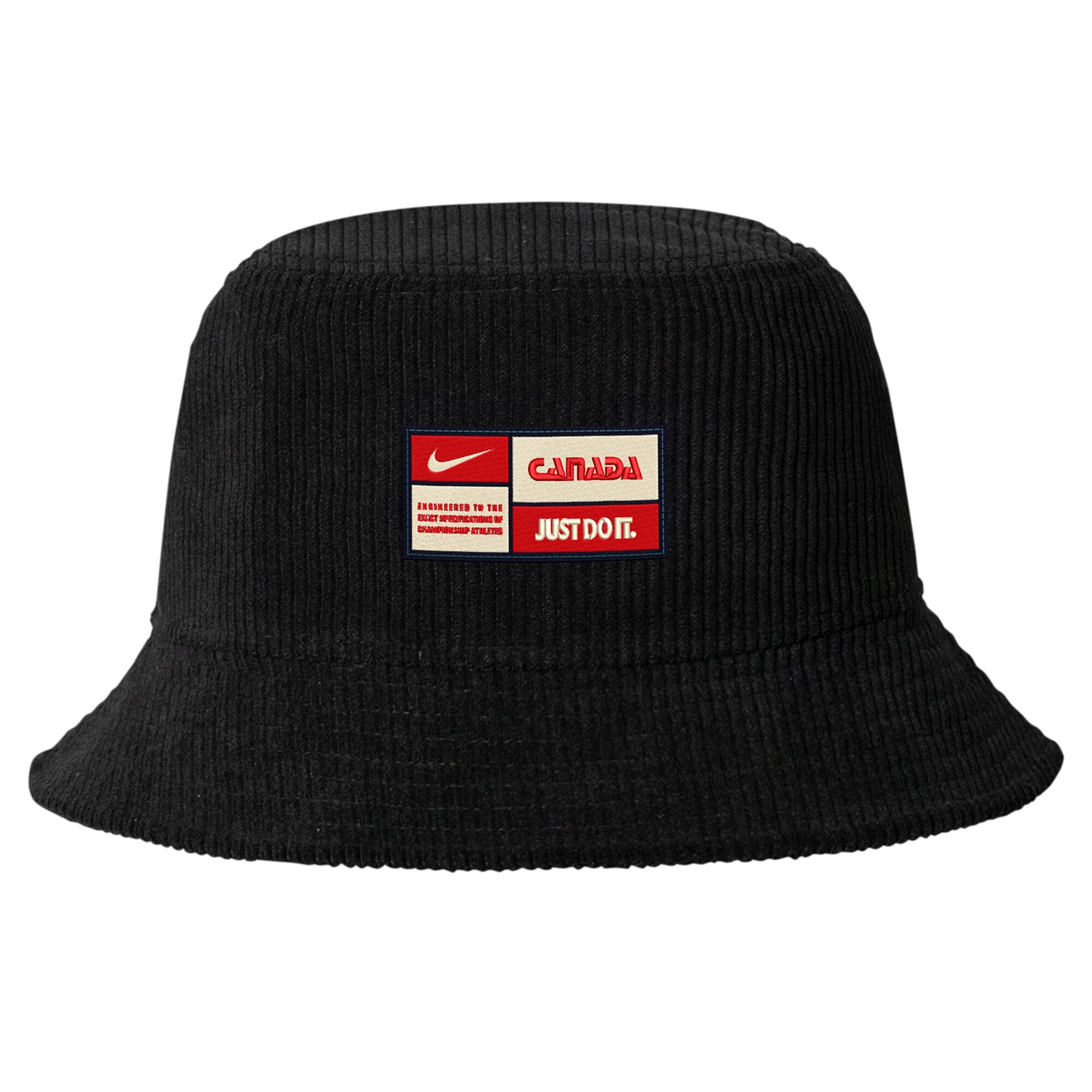 Shop canada soccer nike corduroy bucket hat – black – Mexico Football Shirts & World Cup Jerseys