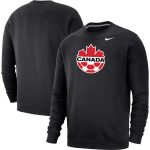 Shop canada soccer nike fleece pullover sweatshirt – black – Mexico Football Shirts & World Cup Jerseys