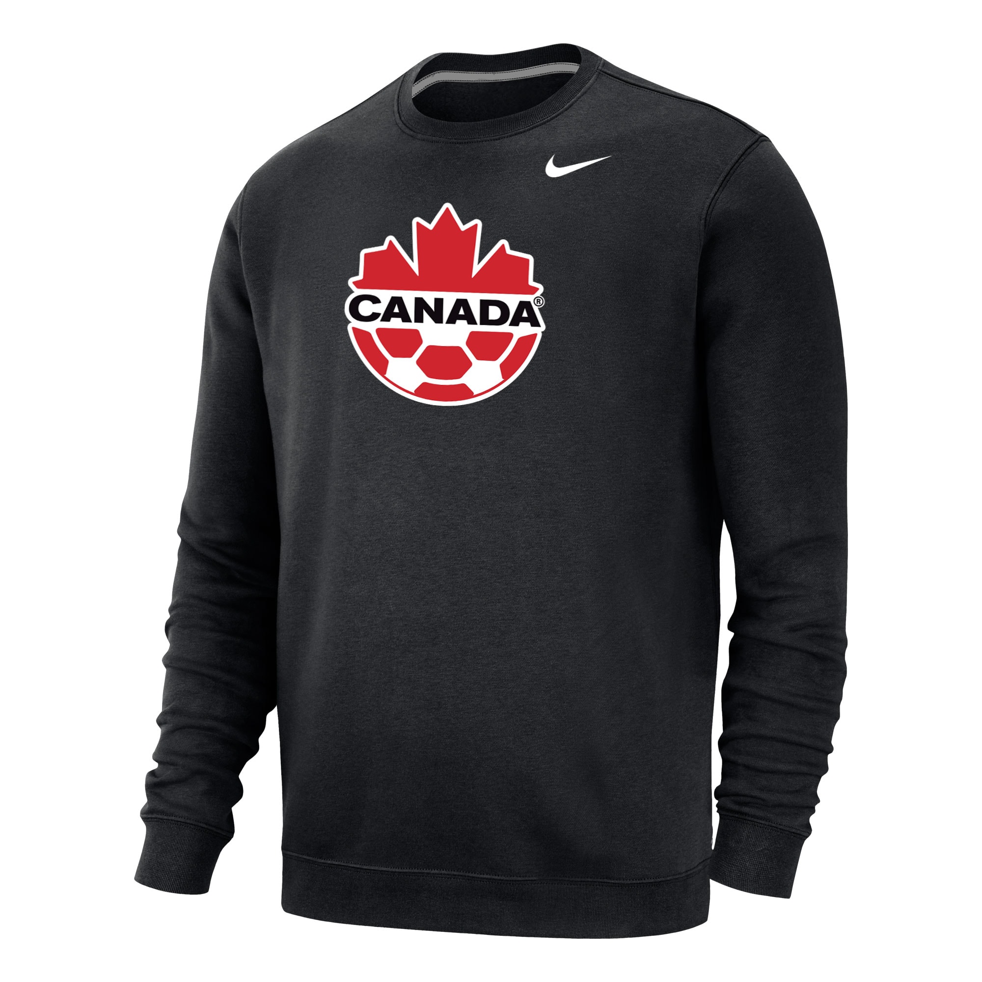 Shop canada soccer nike fleece pullover sweatshirt – black – Mexico Football Shirts & World Cup Jerseys