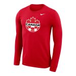 Shop canada soccer nike primary logo legend performance long sleeve t-shirt – red – Mexico Football Shirts & World Cup Jerseys