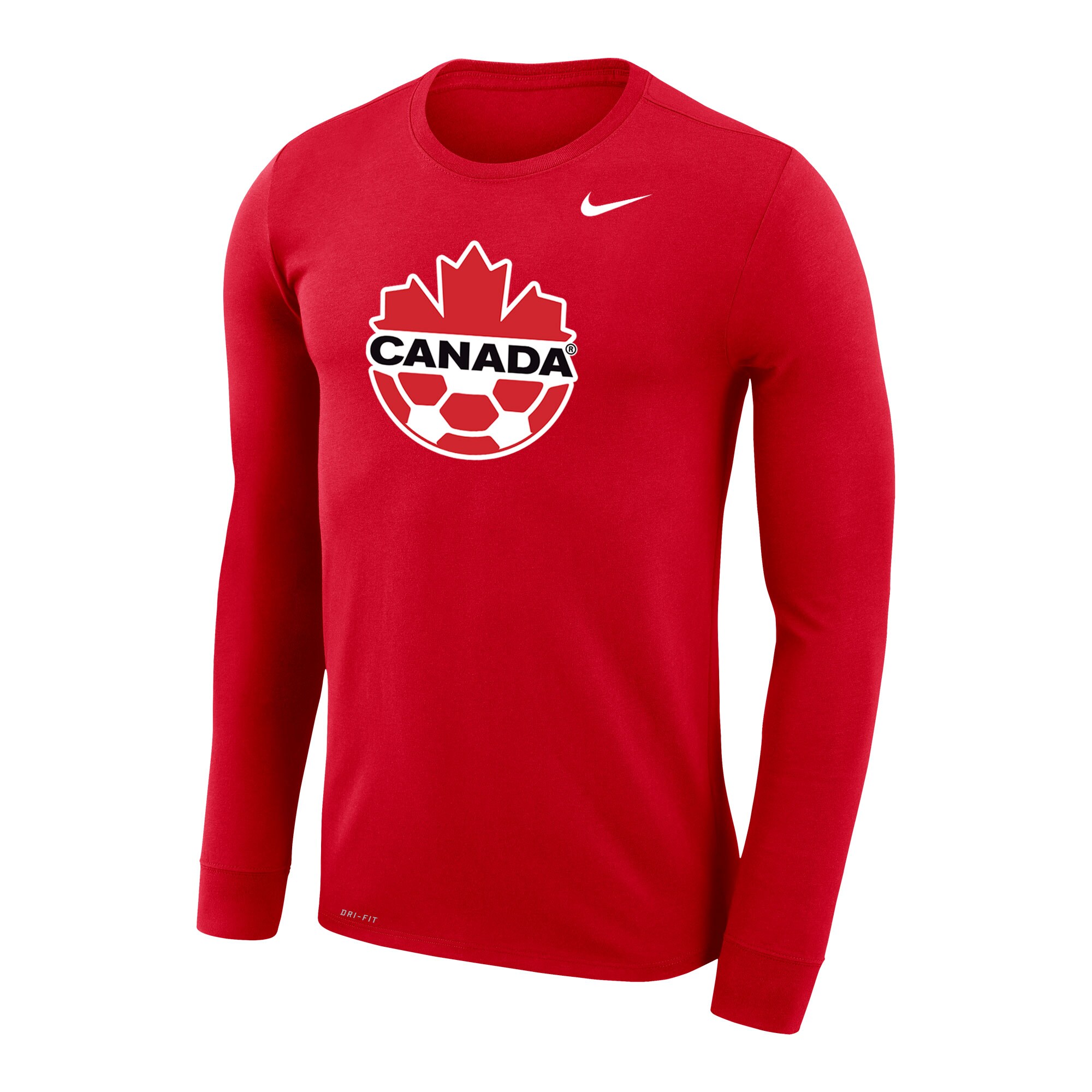 Shop canada soccer nike primary logo legend performance long sleeve t-shirt – red – Mexico Football Shirts & World Cup Jerseys
