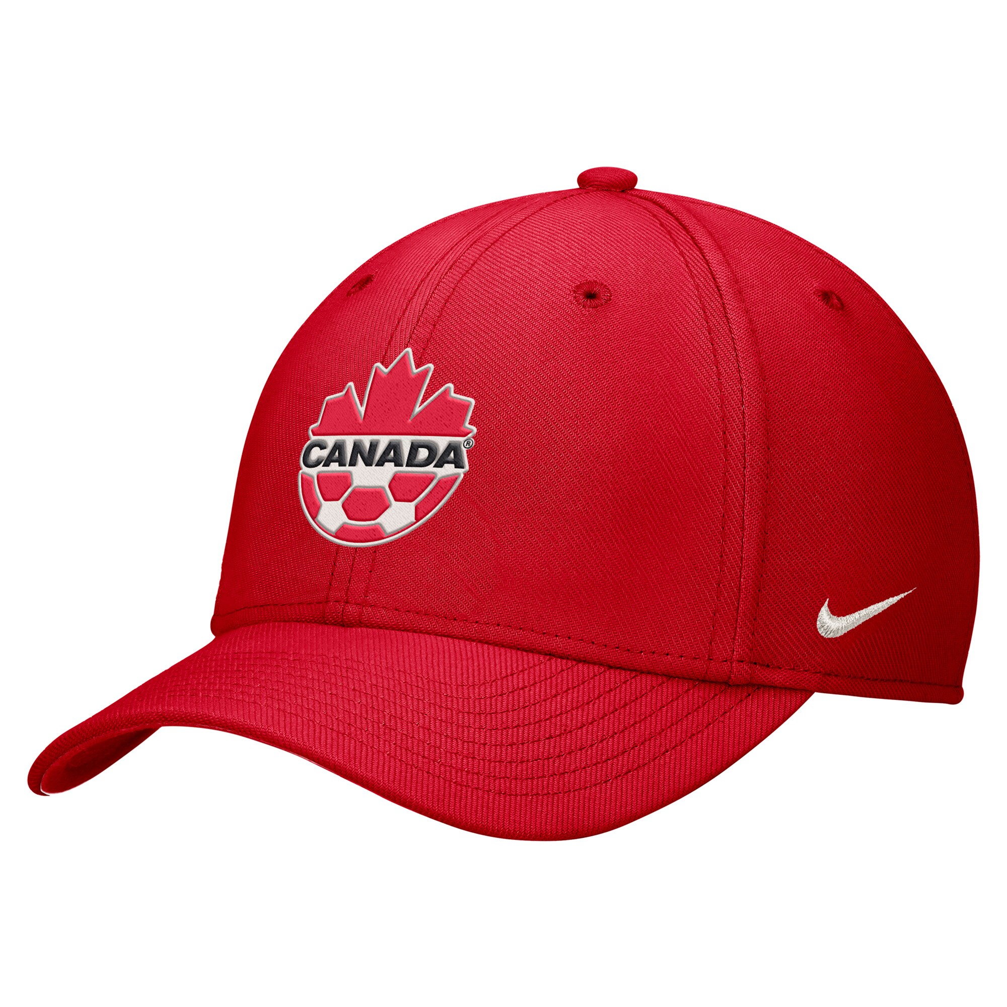 Shop canada soccer nike rise swoosh performance flex hat – red – Mexico Football Shirts & World Cup Jerseys