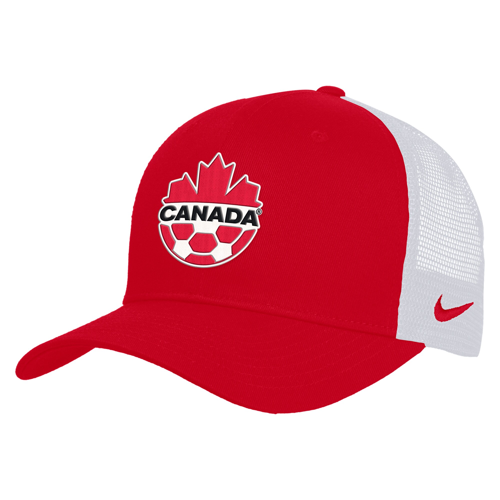 Shop canada soccer nike unisex rise adjustable trucker hat – red – Mexico Football Shirts & World Cup Jerseys