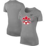 Shop canada soccer nike women8217s legend performance t-shirt – heather gray – Mexico Football Shirts & World Cup Jerseys