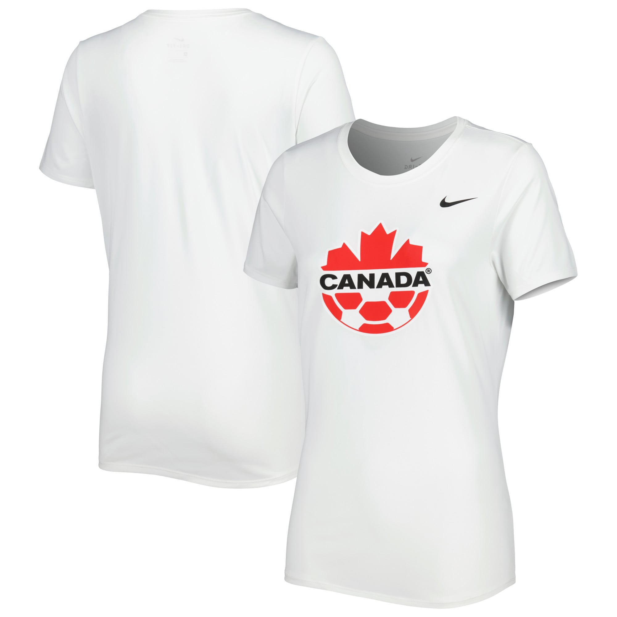 Shop canada soccer nike women8217s legend performance t-shirt – white – Mexico Football Shirts & World Cup Jerseys