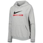 Shop canada soccer nike women8217s lockup varsity fleece raglan pullover hoodie – heather gray – Mexico Football Shirts & World Cup Jerseys