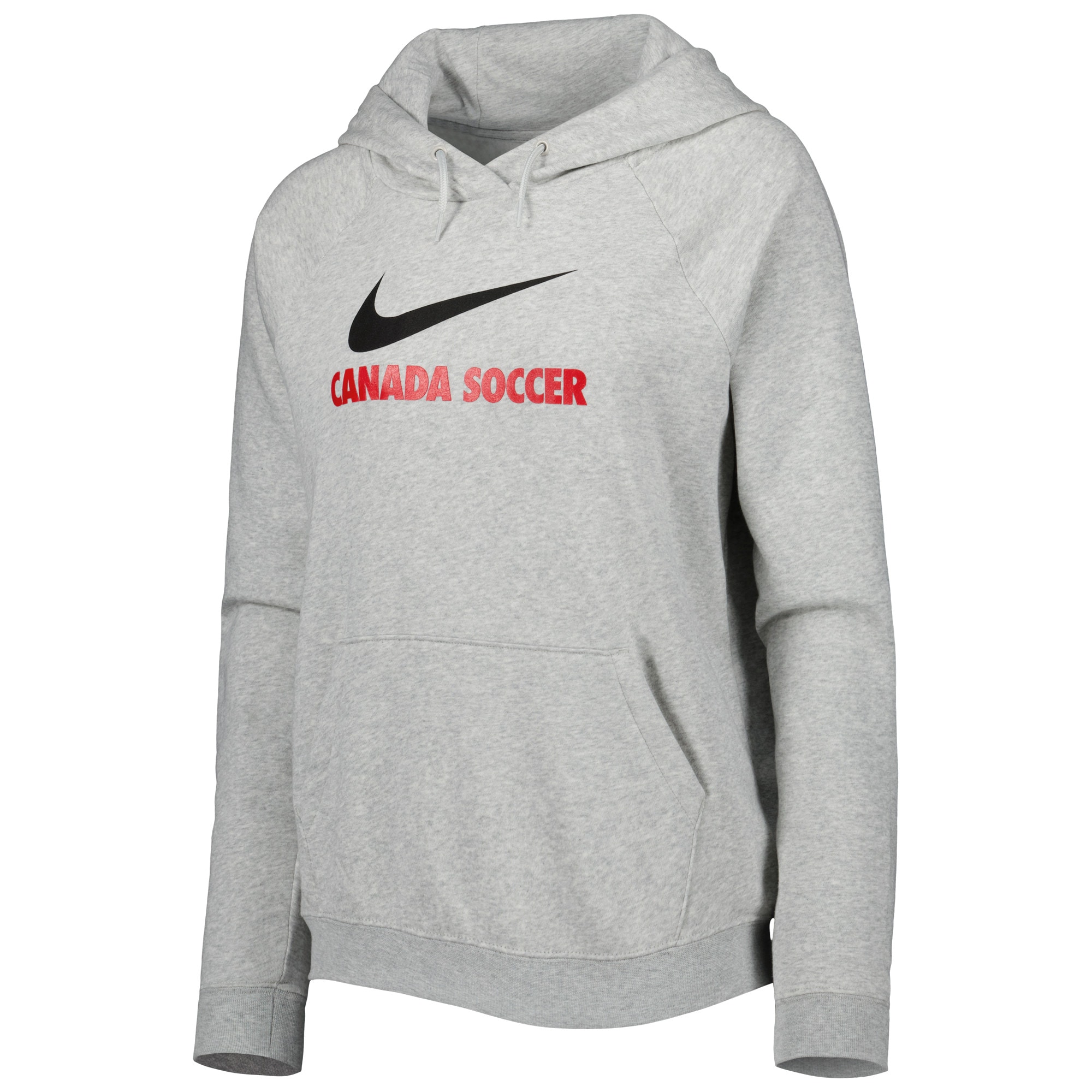 Shop canada soccer nike women8217s lockup varsity fleece raglan pullover hoodie – heather gray – Mexico Football Shirts & World Cup Jerseys