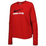 Shop canada soccer nike women8217s lockup varsity tri-blend raglan pullover sweatshirt – red – Mexico Football Shirts & World Cup Jerseys