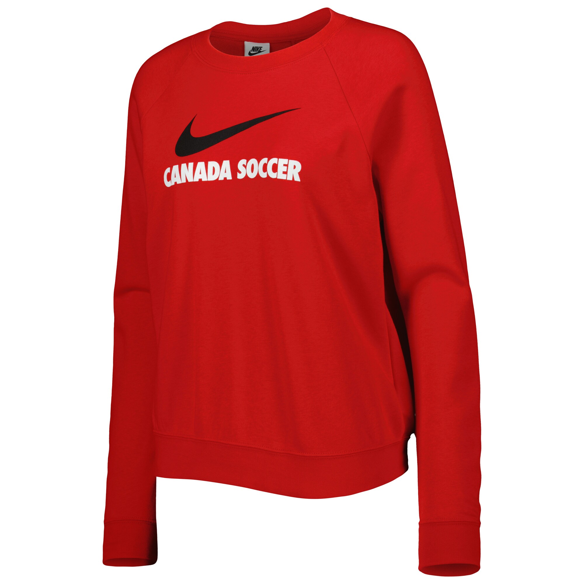 Shop canada soccer nike women8217s lockup varsity tri-blend raglan pullover sweatshirt – red – Mexico Football Shirts & World Cup Jerseys