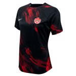 Shop canada women8217s national team nike women8217s 2023 pre-match training jersey – black – Mexico Football Shirts & World Cup Jerseys