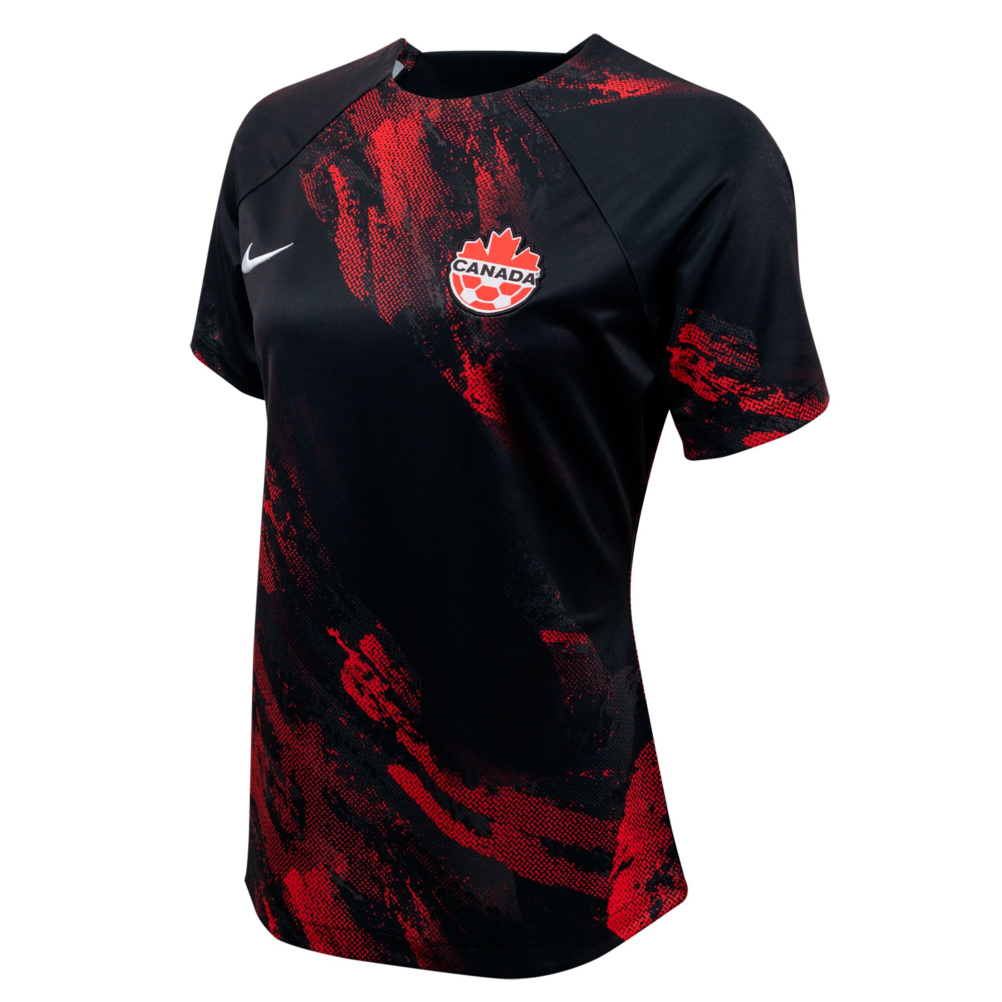 Shop canada women8217s national team nike women8217s 2023 pre-match training jersey – black – Mexico Football Shirts & World Cup Jerseys