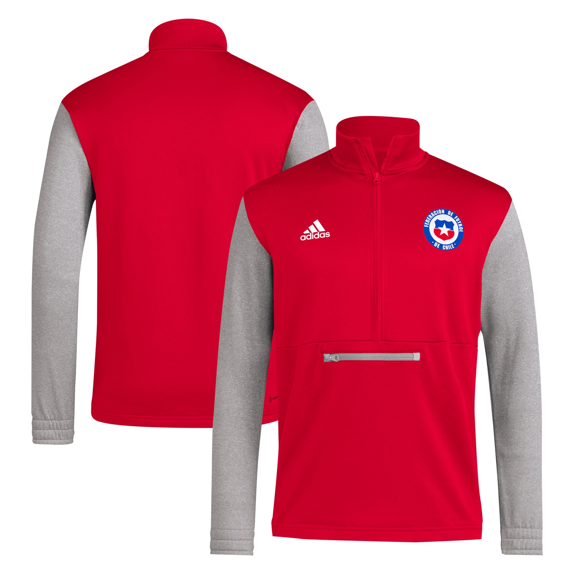 Shop chile national team adidas aeroready half-zip top – red – Mexico Football Shirts & World Cup Jerseys