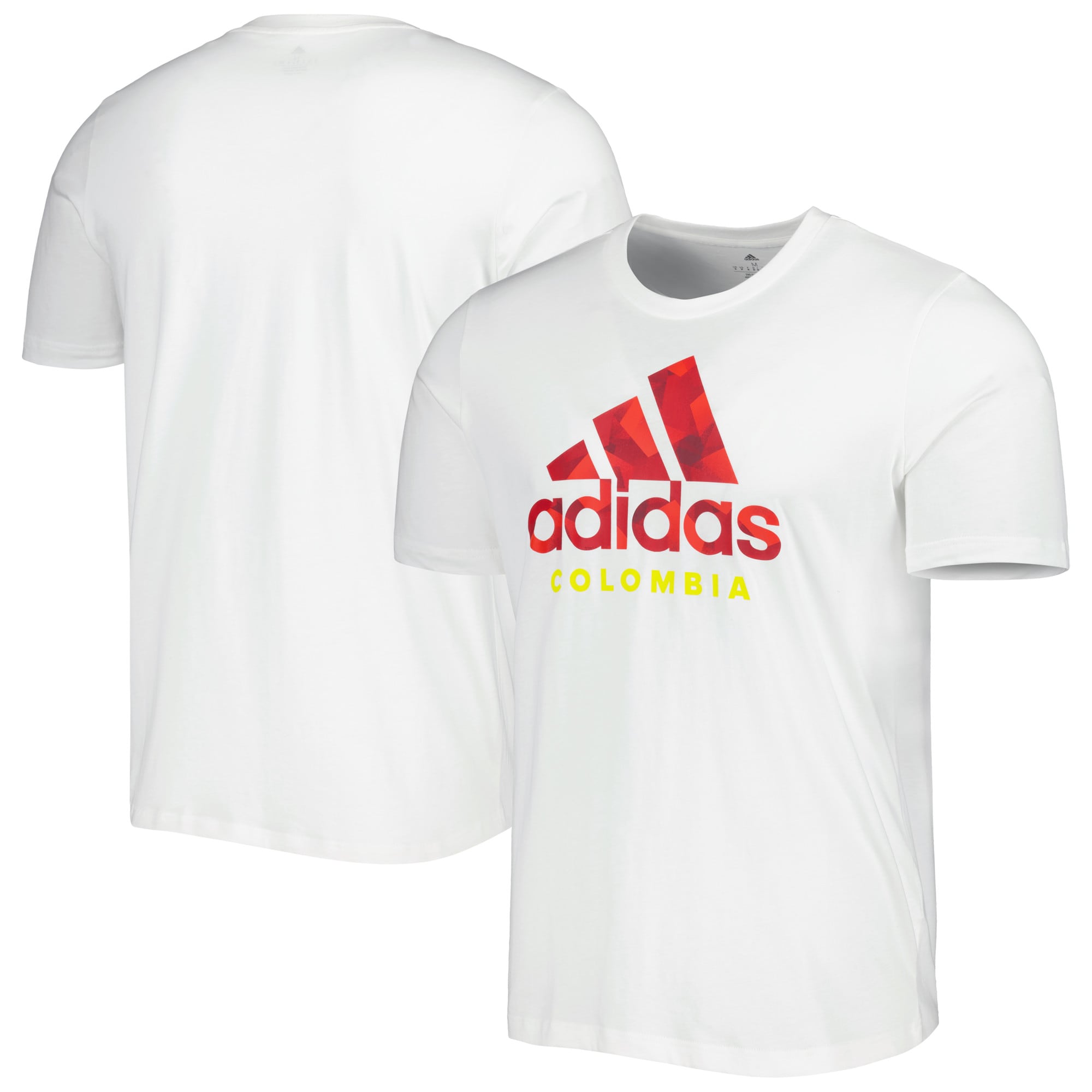 Shop colombia national team adidas dna graphic t-shirt – white – Mexico Football Shirts & World Cup Jerseys