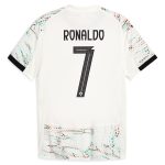 Shop cristiano ronaldo portugal national team puma 2025 away authentic jersey – white – Mexico Football Shirts & World Cup Jerseys