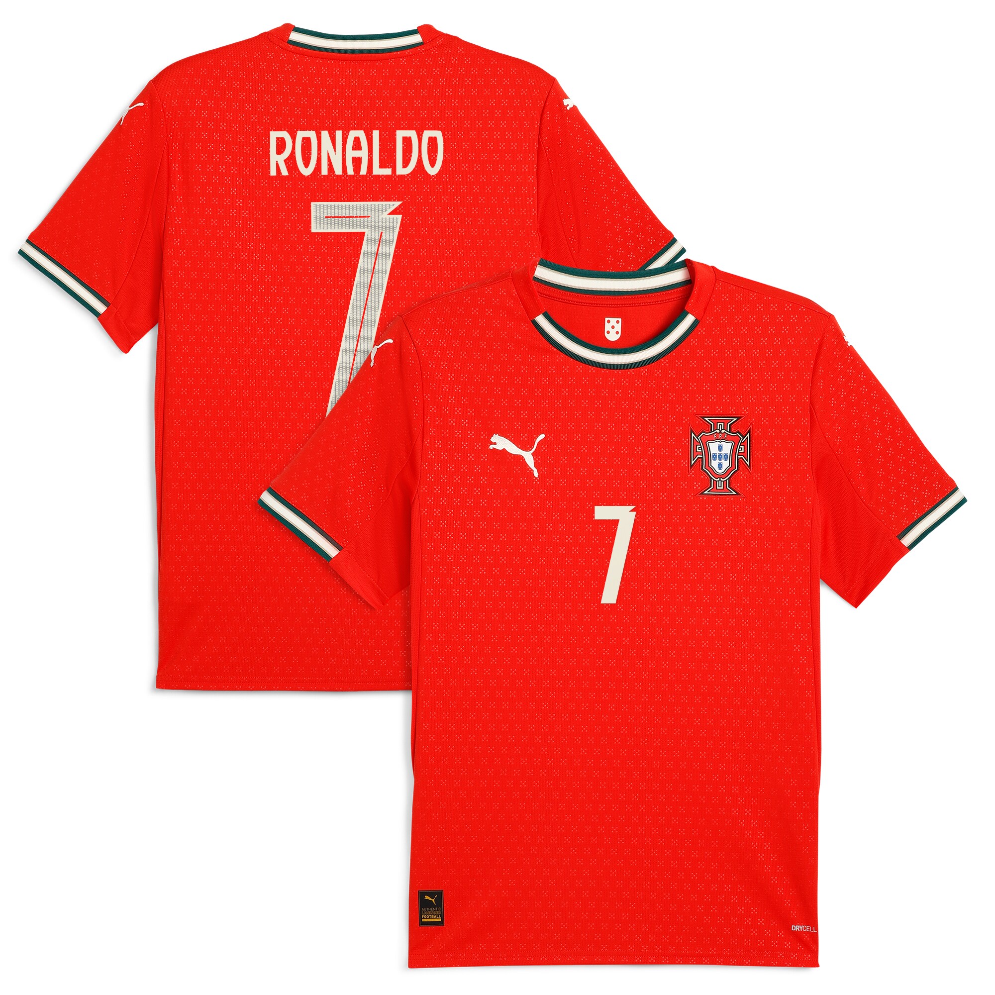 Shop cristiano ronaldo portugal national team puma 2025 home replica jersey – red – Mexico Football Shirts & World Cup Jerseys