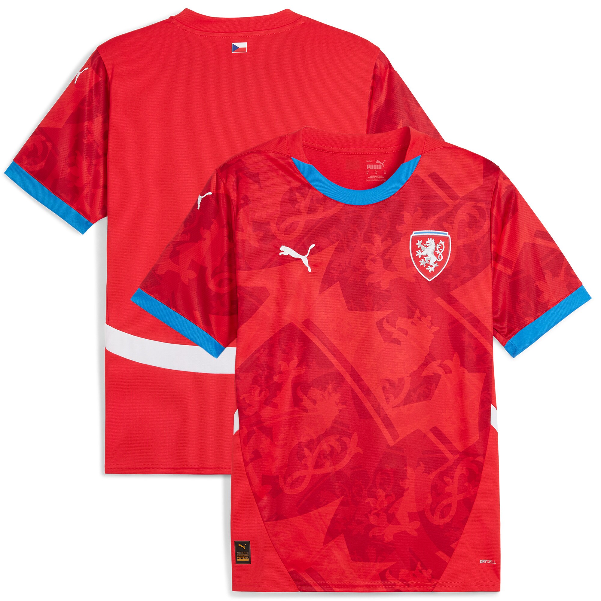 Shop czech republic national team puma 2024 home replica jersey – red – Mexico Football Shirts & World Cup Jerseys