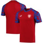 Shop czech republic national team puma pre-match v-neck top – red – Mexico Football Shirts & World Cup Jerseys