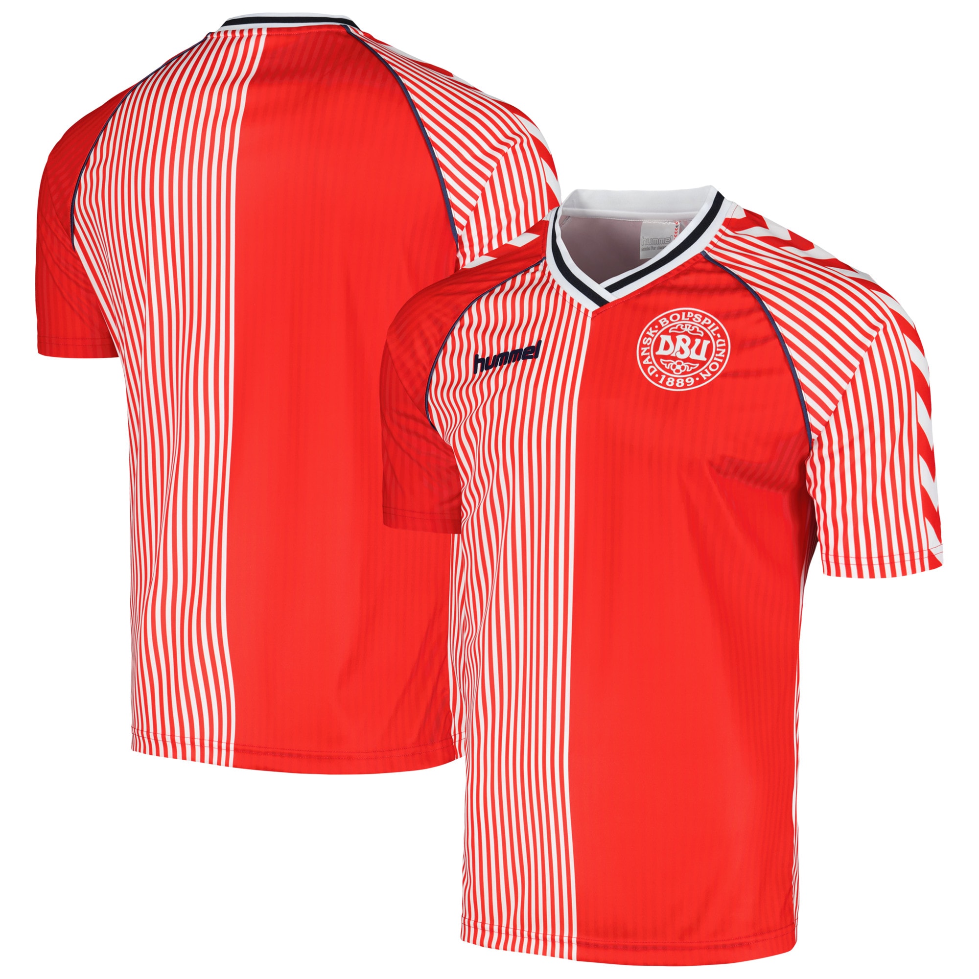 Shop denmark national team 1986 home replica jersey – red – Mexico Football Shirts & World Cup Jerseys