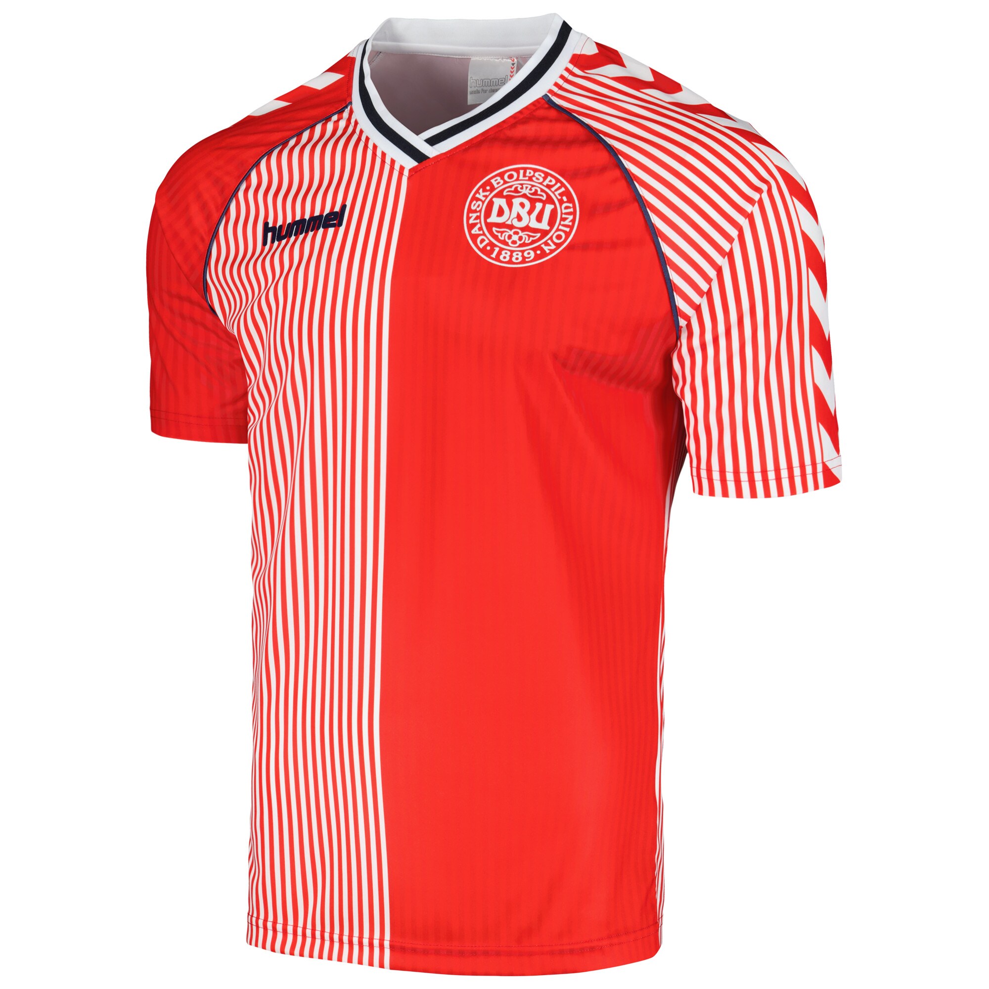 Shop denmark national team 1986 home replica jersey – red – Mexico Football Shirts & World Cup Jerseys