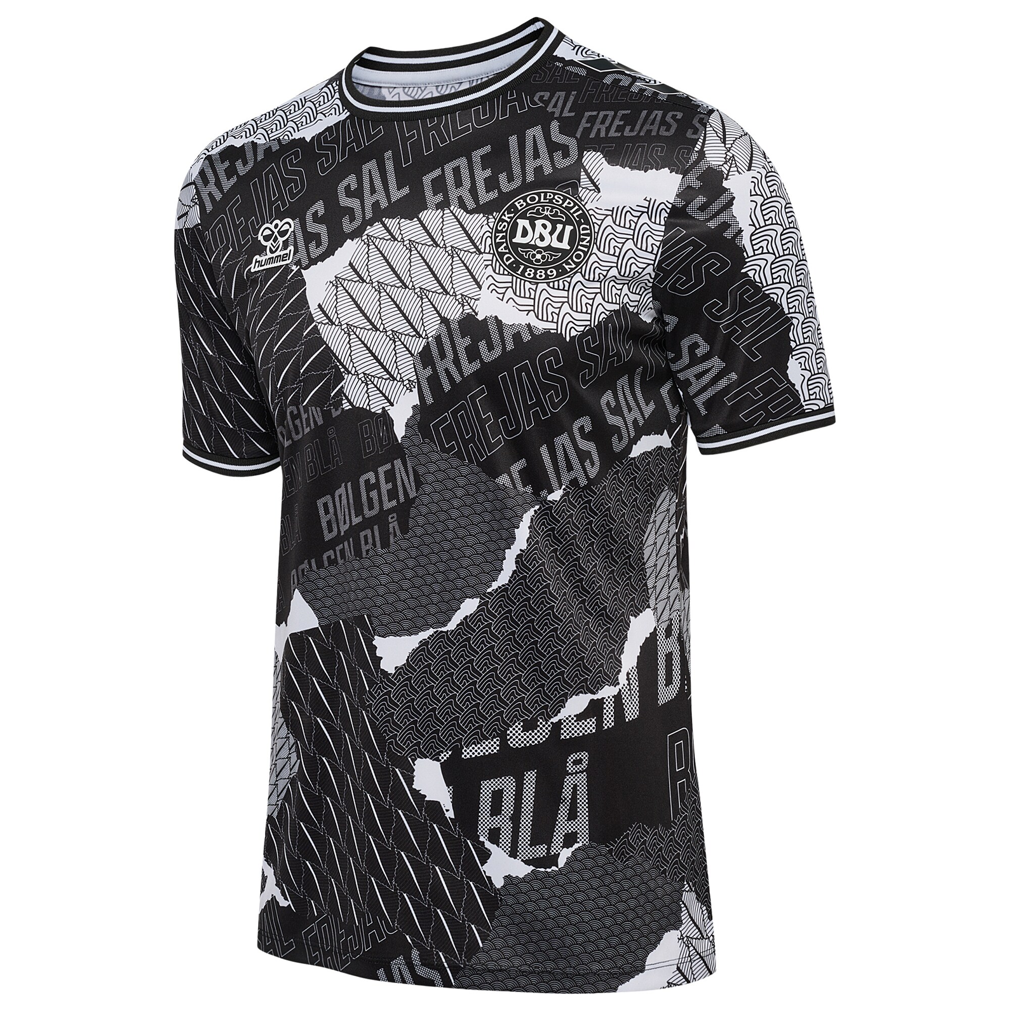 Shop denmark national team 2024 pre-match top – black – Mexico Football Shirts & World Cup Jerseys