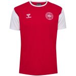 Shop denmark national team block t-shirt – red – Mexico Football Shirts & World Cup Jerseys