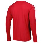 Shop denmark national team fan raglan long sleeve t-shirt – red – Mexico Football Shirts & World Cup Jerseys