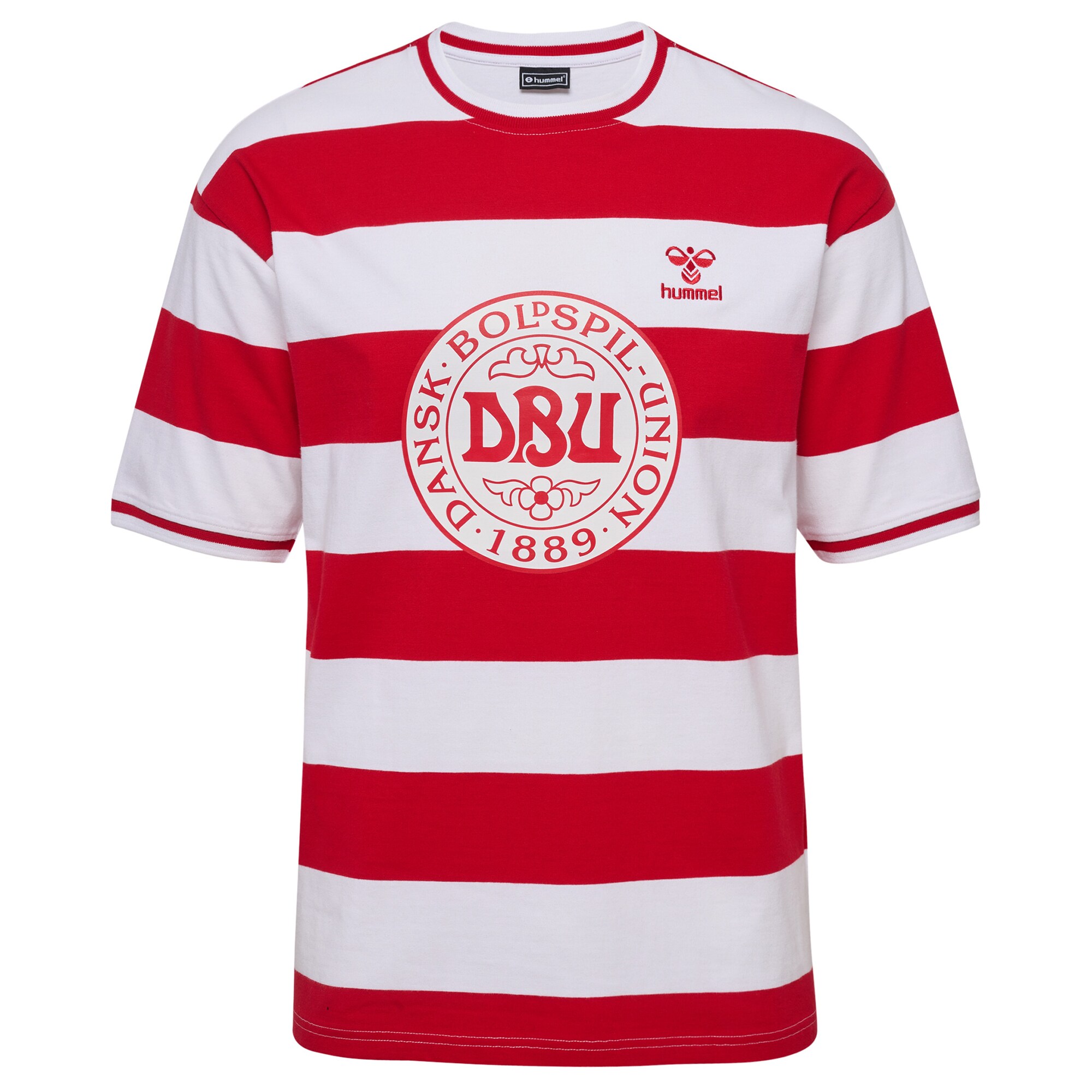 Shop denmark national team striped t-shirt – red – Mexico Football Shirts & World Cup Jerseys