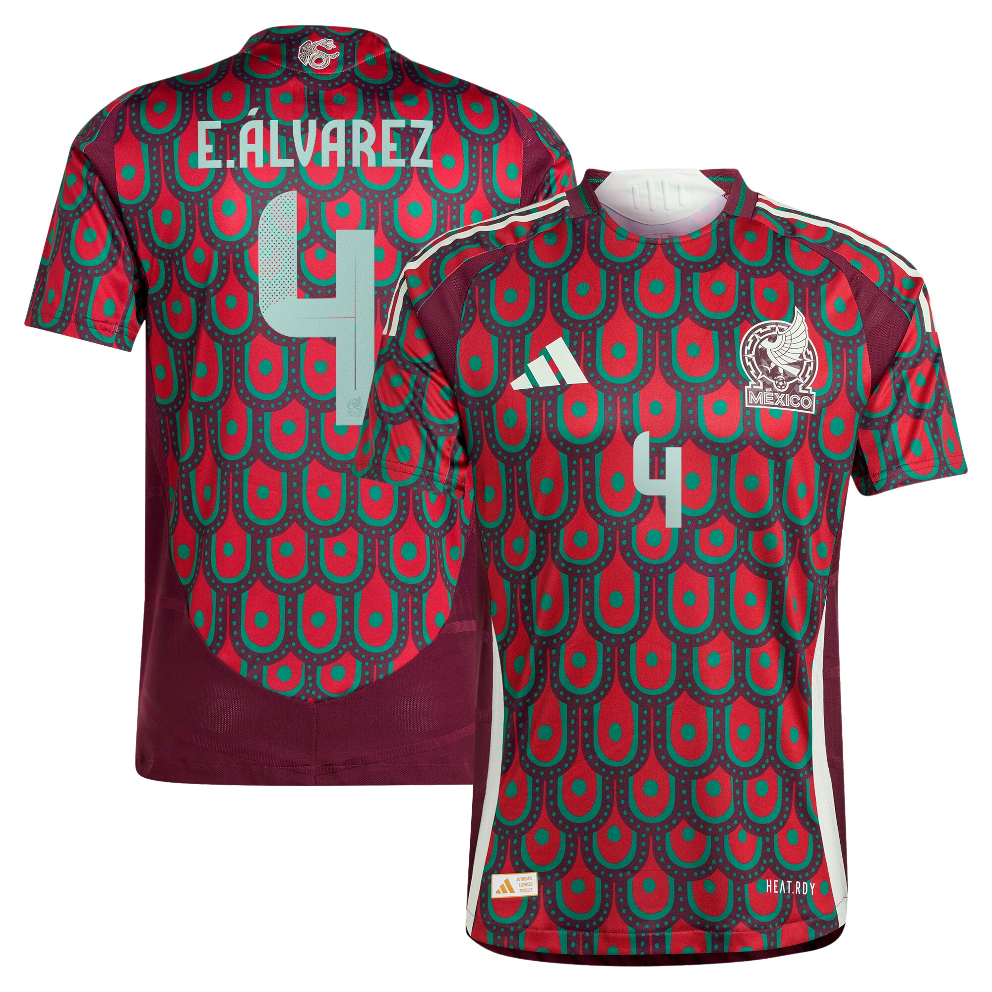 Shop edson alvarez mexico national team adidas 2024 home authentic player jersey – burgundy – Mexico Football Shirts & World Cup Jerseys