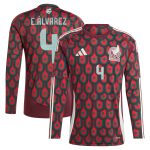 Shop edson alvarez mexico national team adidas 2024 home replica player long sleeve jersey – burgundy – Mexico Football Shirts & World Cup Jerseys