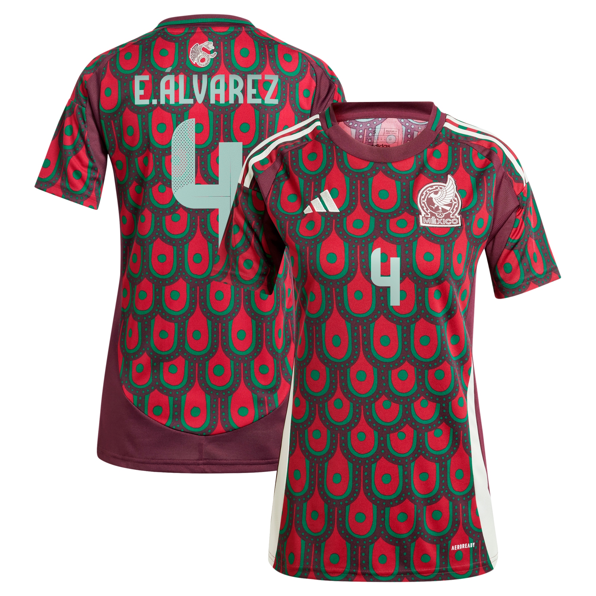 Shop edson alvarez mexico national team adidas women8217s 2024 home replica player jersey – burgundy – Mexico Football Shirts & World Cup Jerseys
