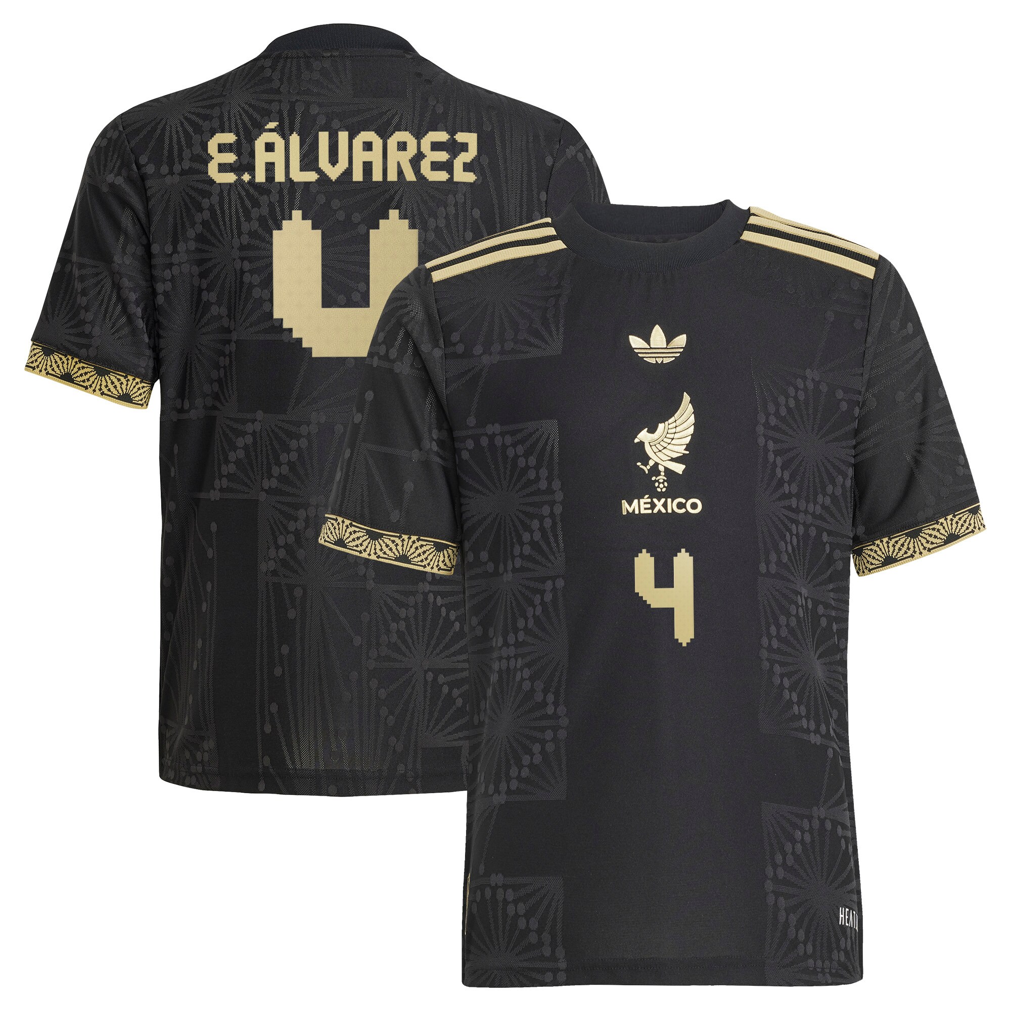 Shop edson alvarez mexico national team adidas youth 2025 third authentic player jersey – black – Mexico Football Shirts & World Cup Jerseys