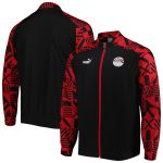 Shop egypt national team puma pre-match raglan full-zip training jacket – black – Mexico Football Shirts & World Cup Jerseys