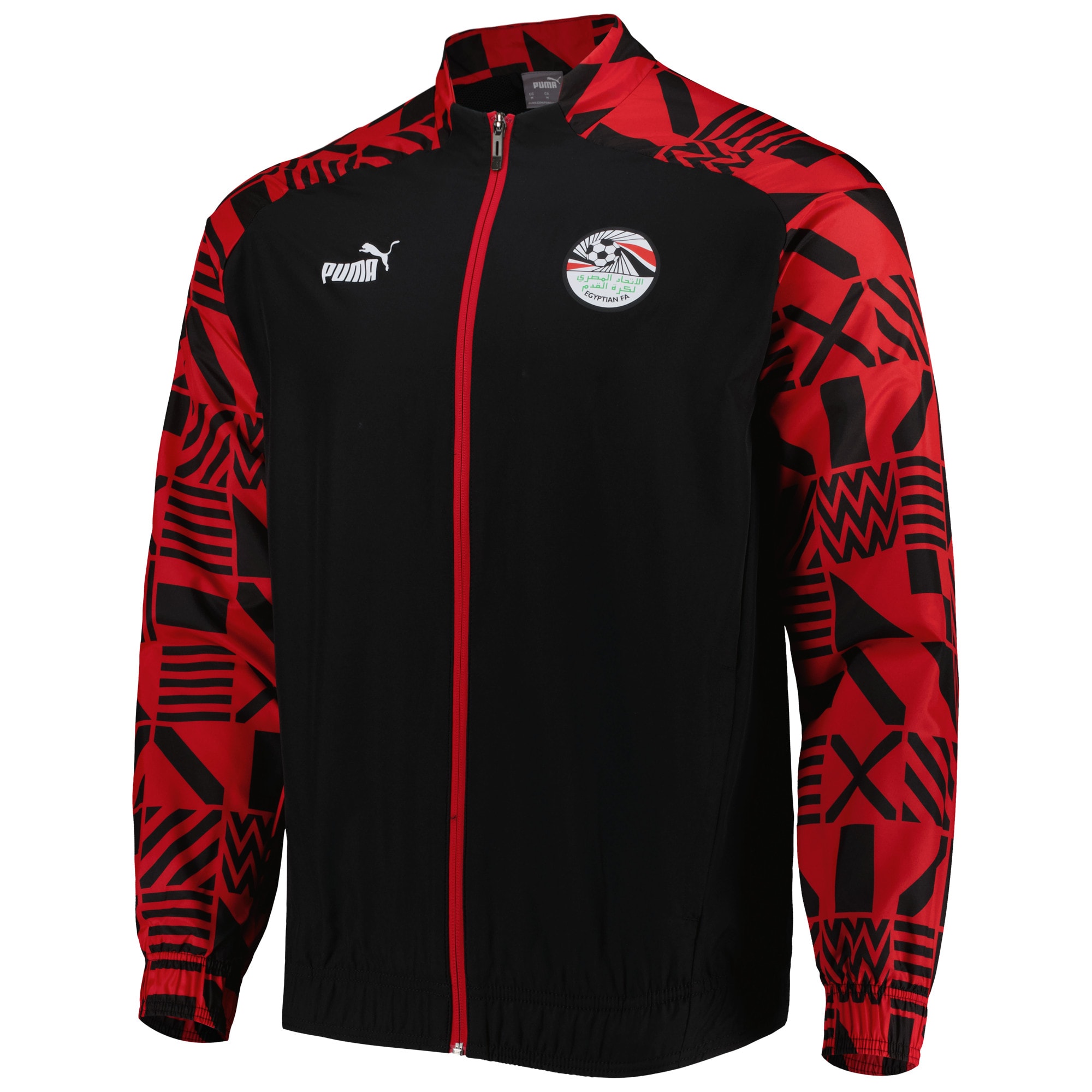 Shop egypt national team puma pre-match raglan full-zip training jacket – black – Mexico Football Shirts & World Cup Jerseys