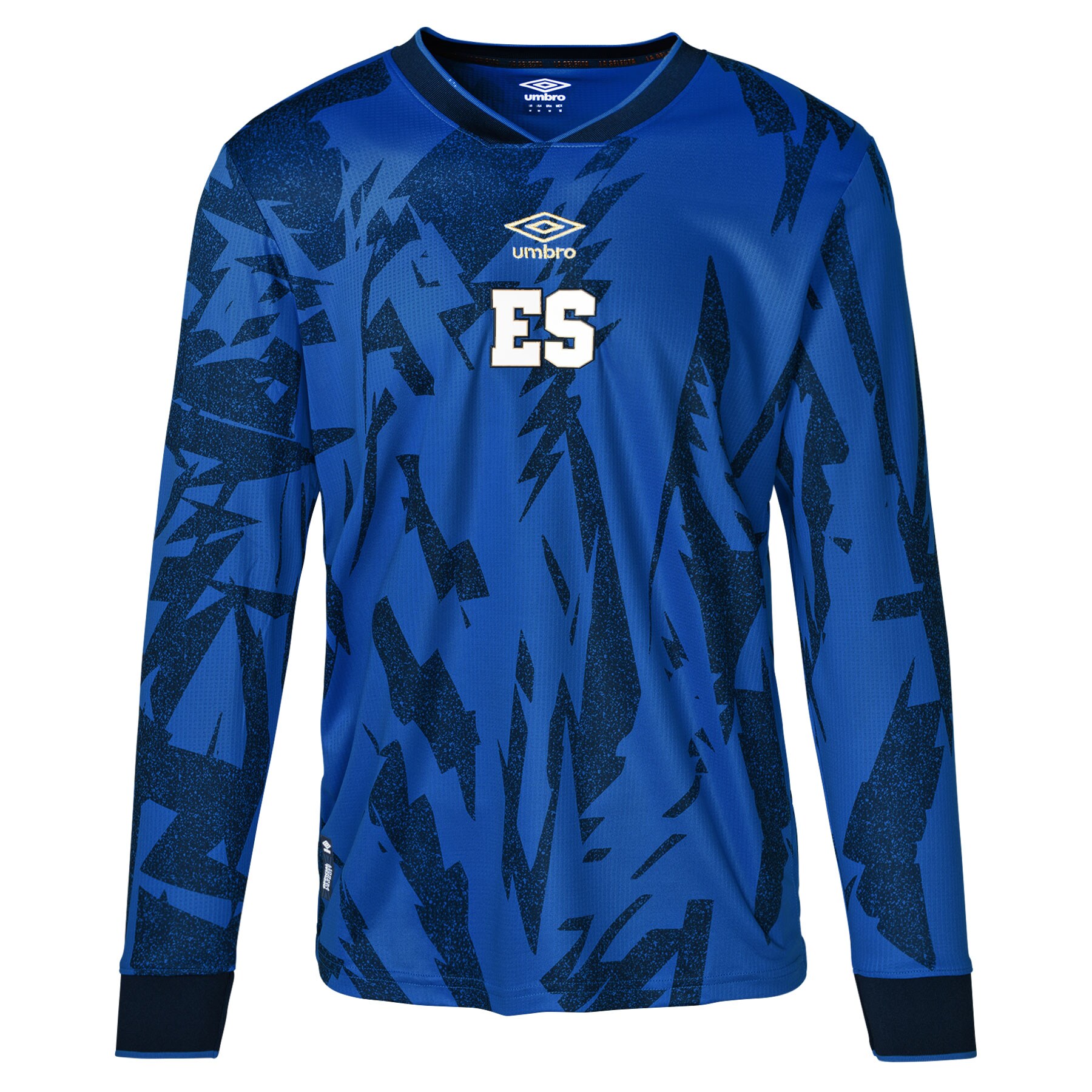 Shop el salvador national team umbro 2023 replica long sleeve jersey – blue – Mexico Football Shirts & World Cup Jerseys