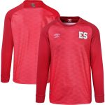 Shop el salvador national team umbro 2023 replica long sleeve jersey – red – Mexico Football Shirts & World Cup Jerseys