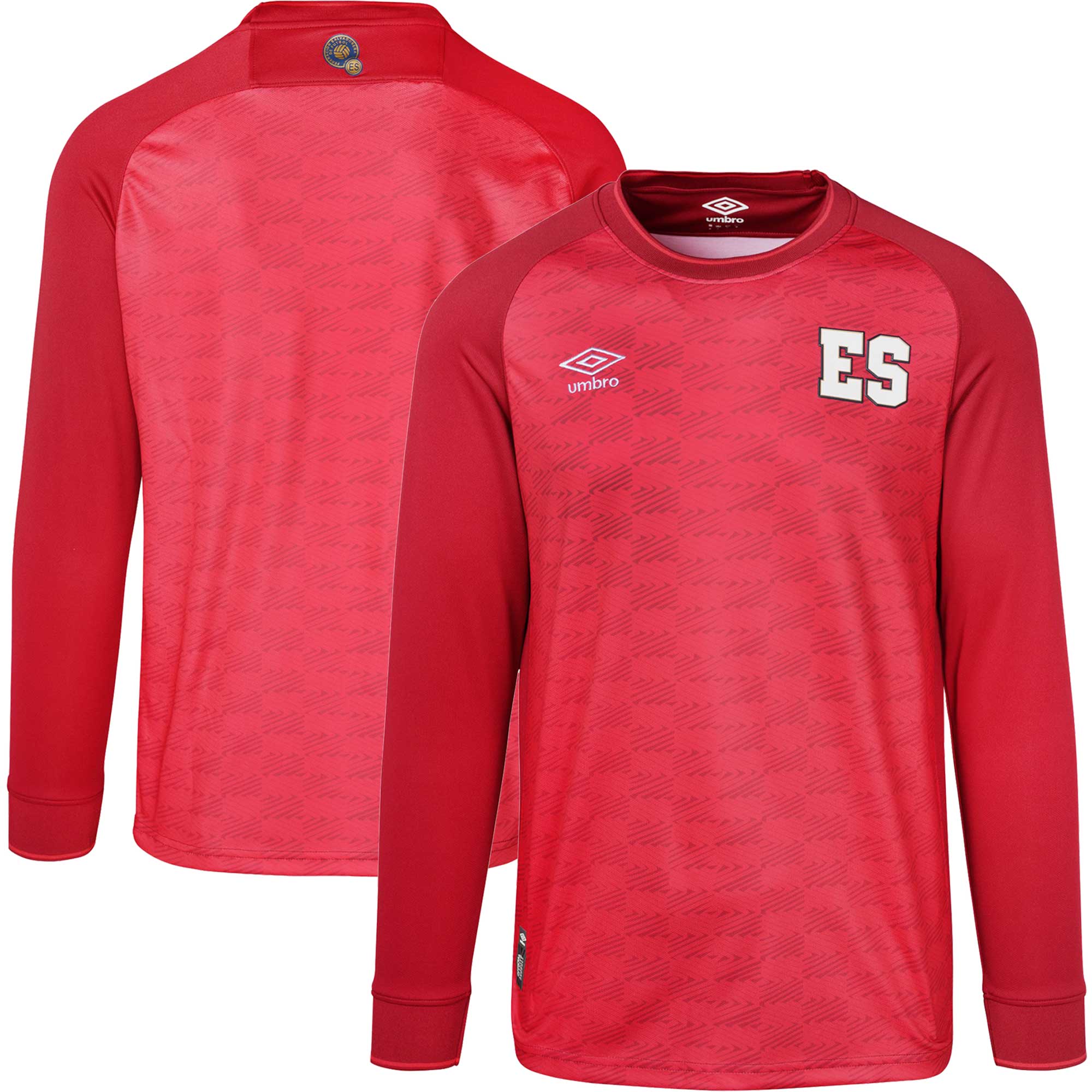 Shop el salvador national team umbro 2023 replica long sleeve jersey – red – Mexico Football Shirts & World Cup Jerseys