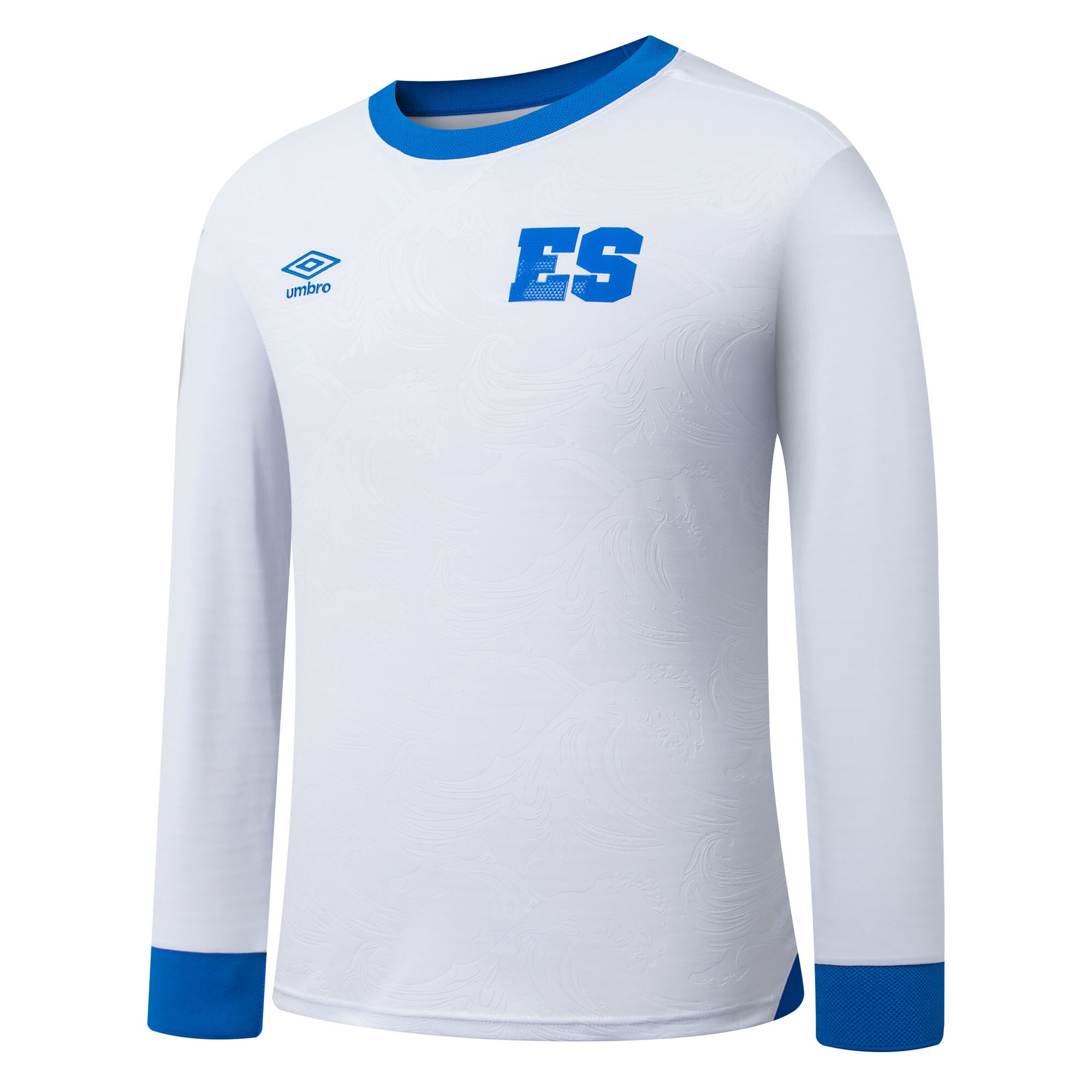 Shop el salvador national team umbro 2025 away replica long sleeve jersey – white – Mexico Football Shirts & World Cup Jerseys