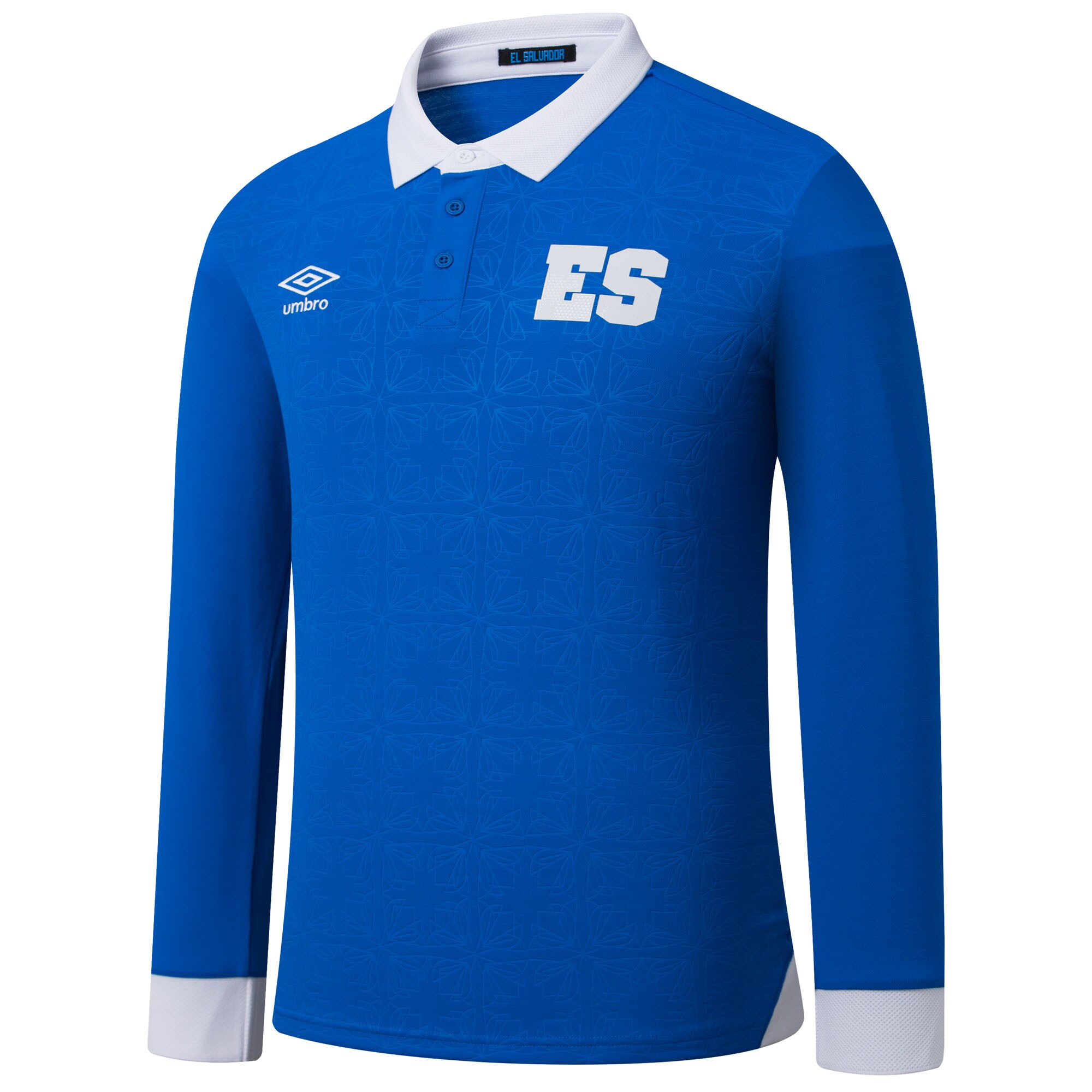Shop el salvador national team umbro 2025 home replica long sleeve jersey – blue – Mexico Football Shirts & World Cup Jerseys