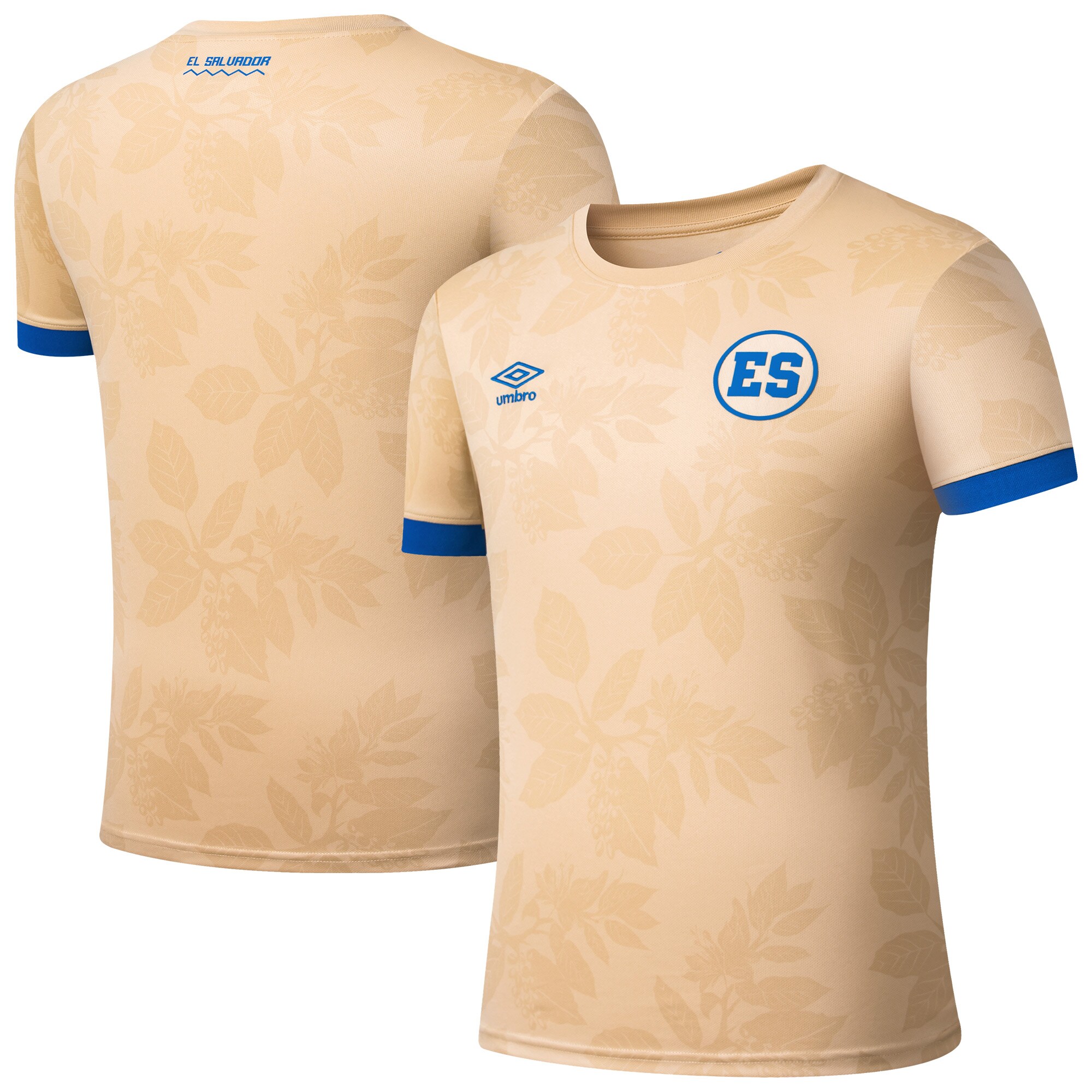 Shop el salvador national team umbro 2025 pre-match jersey – tan – Mexico Football Shirts & World Cup Jerseys
