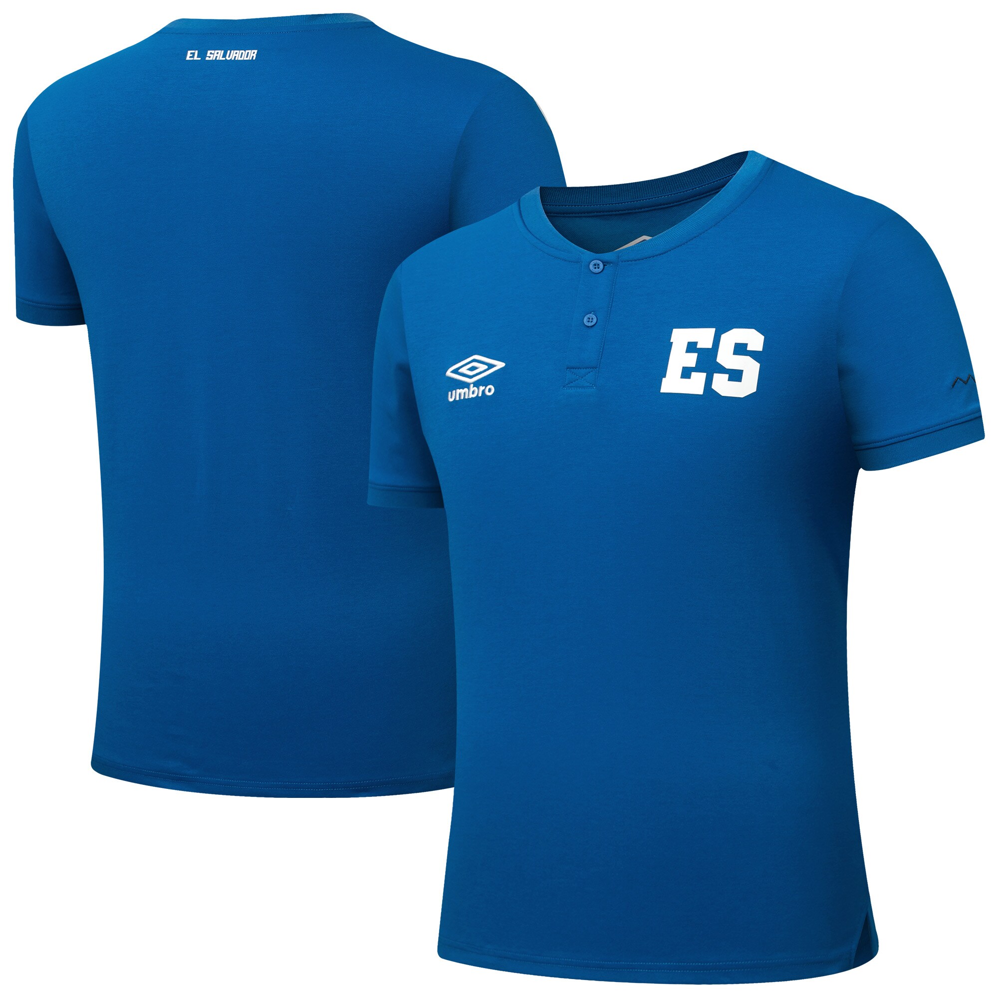 Shop el salvador national team umbro crew neck polo – blue – Mexico Football Shirts & World Cup Jerseys