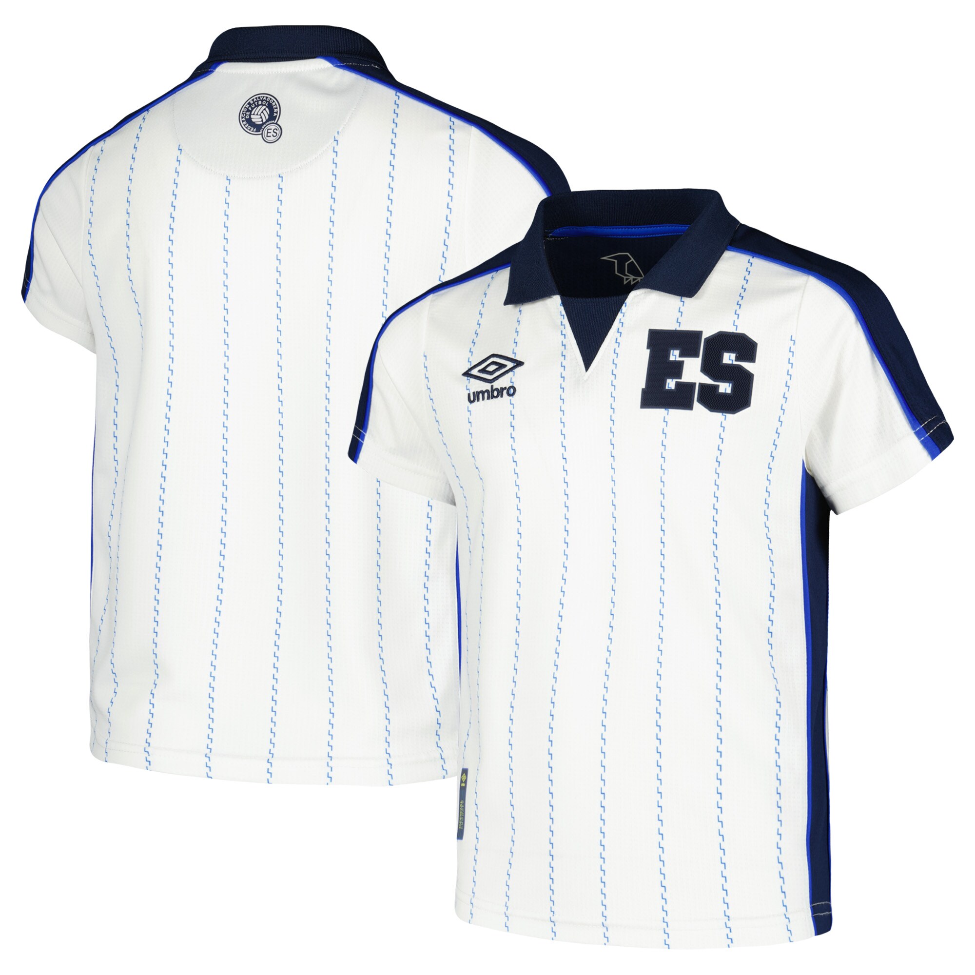 Shop el salvador national team umbro youth 2024 fourth replica jersey – white – Mexico Football Shirts & World Cup Jerseys