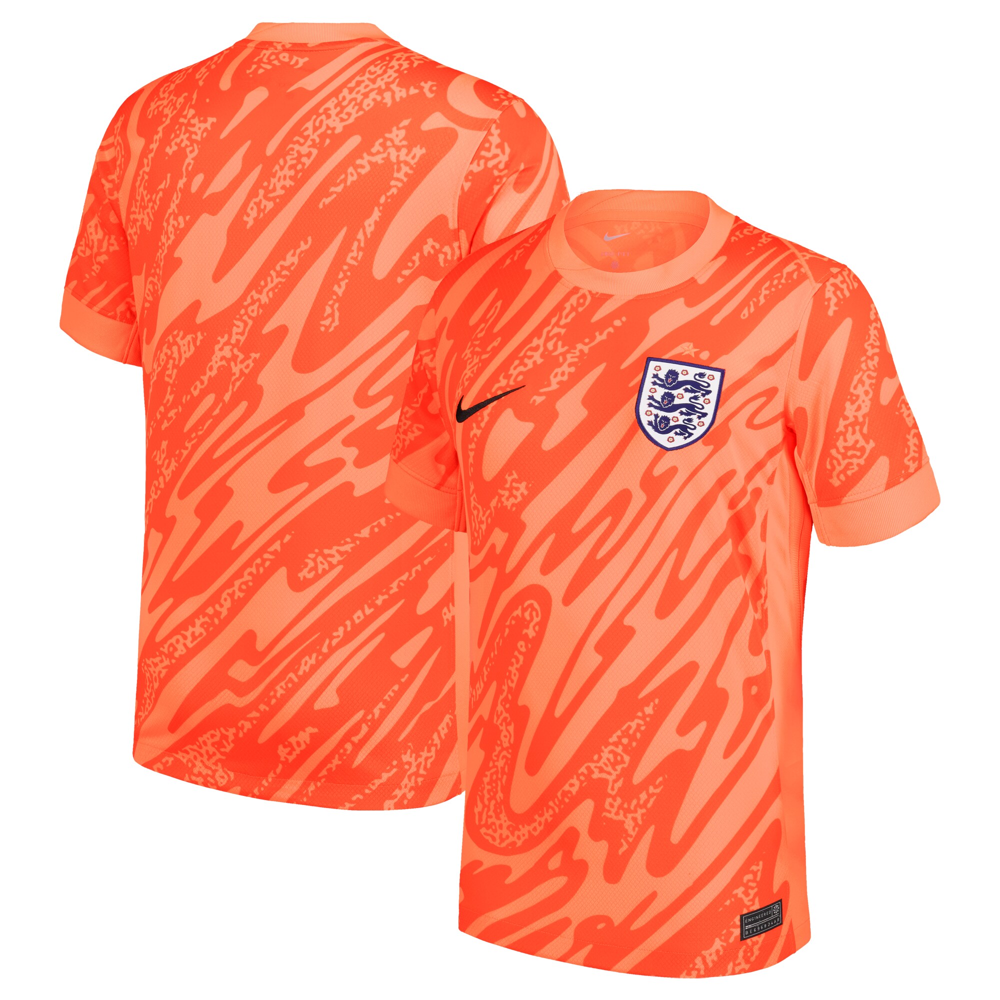 Shop england national team nike 2024 goalkeeper replica stadium jersey orange – Mexico Football Shirts & World Cup Jerseys