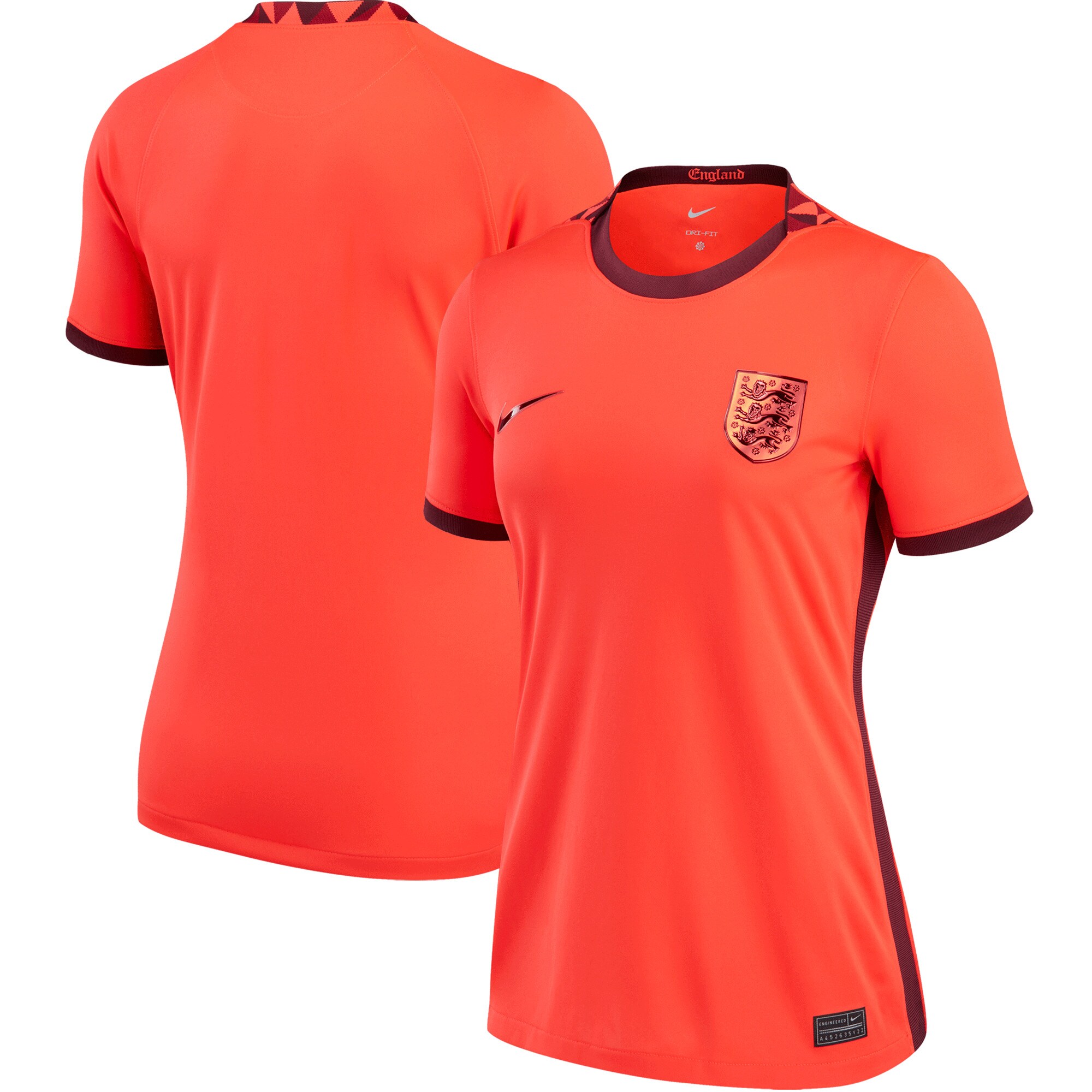 Shop england women8217s national team nike women8217s 202223 away replica blank jersey – red – Mexico Football Shirts & World Cup Jerseys