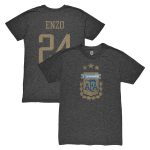 Shop enzo fernández argentina national team 1863fc player vintage tri-blend t-shirt – black – Mexico Football Shirts & World Cup Jerseys