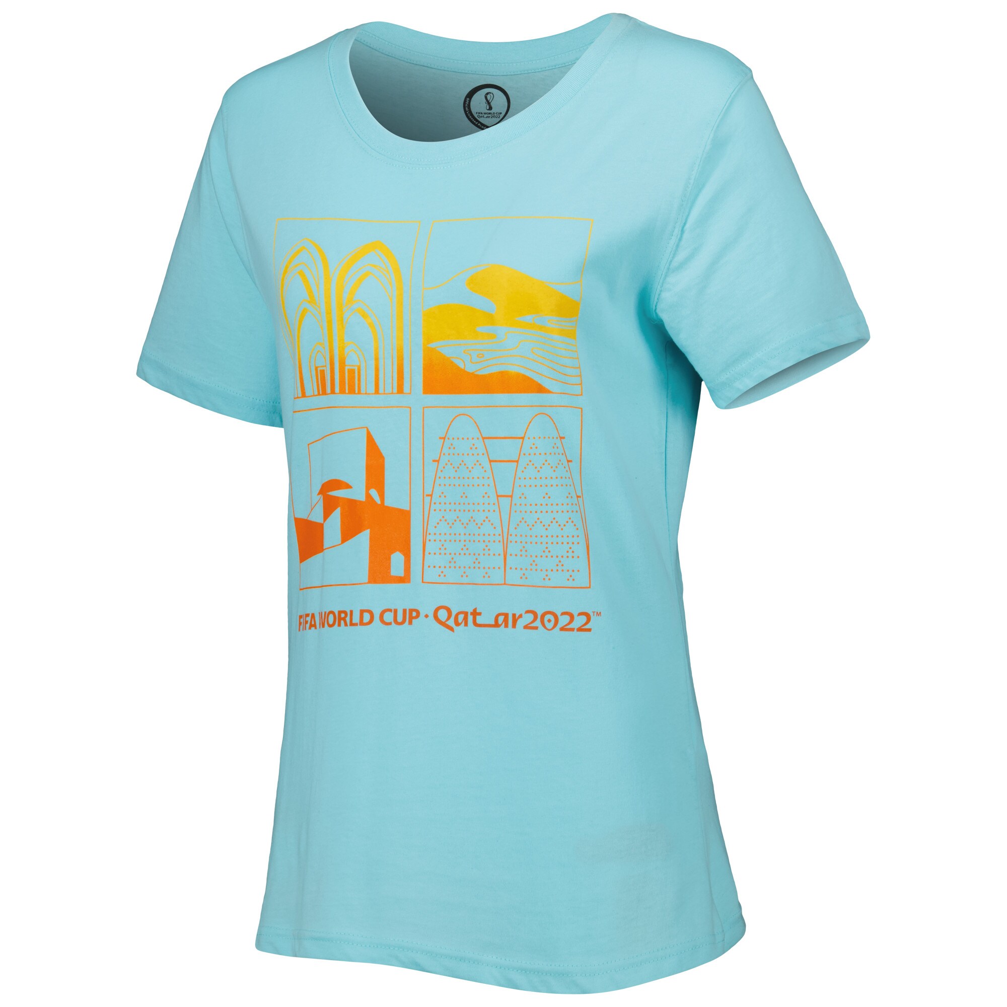 Shop fifa world cup qatar 2022 women8217s oasis t-shirt – aqua – Mexico Football Shirts & World Cup Jerseys