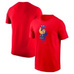 Shop france national team nike crest core t-shirt – red – Mexico Football Shirts & World Cup Jerseys